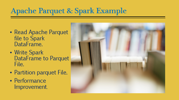 Spark read & write parquet file