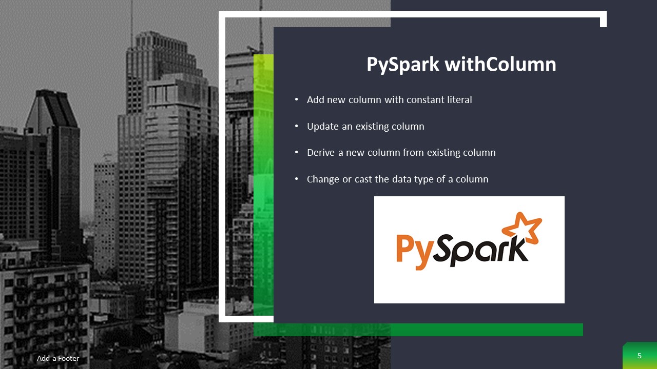 Read more about the article PySpark withColumn() Usage with Examples
