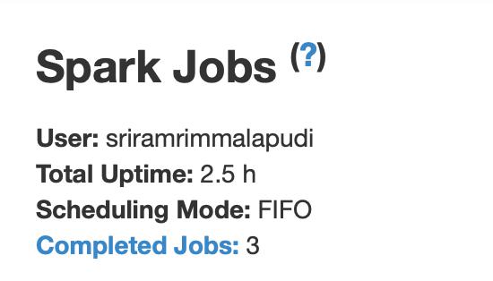 Spark Job UI