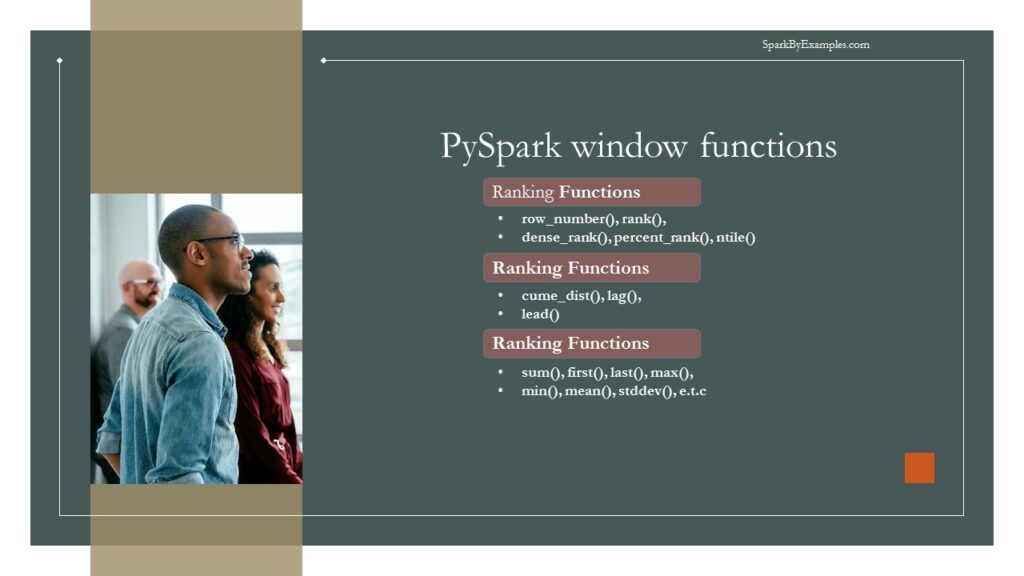 pyspark window functions
