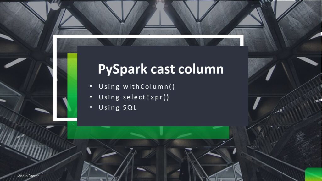 pyspark cast column type