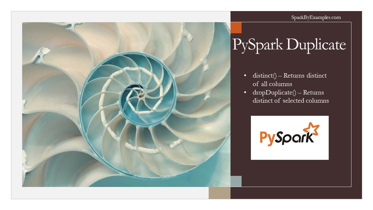Read more about the article PySpark – Distinct to Drop Duplicate Rows