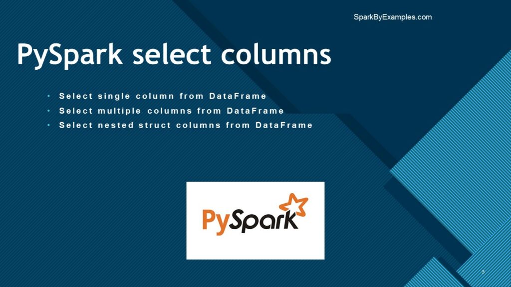 pyspark select columns dataframe