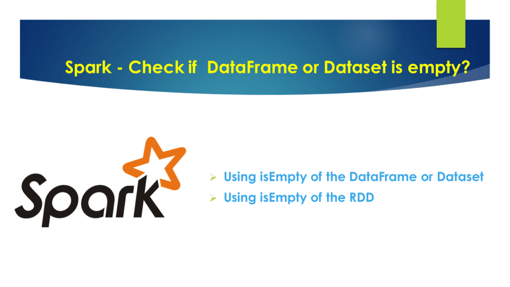 spark check empty dataframe