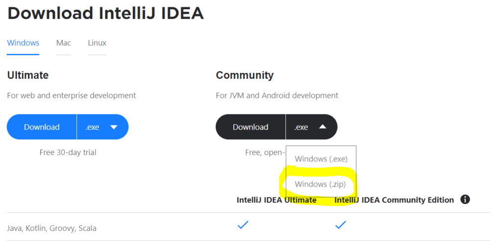 Download IntelliJ IDE