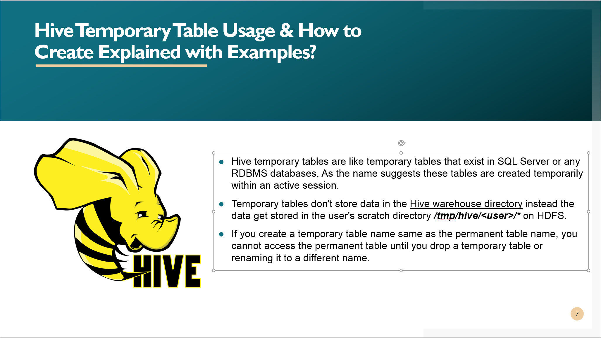 You are currently viewing Hive Temporary Table Usage And How to Create?