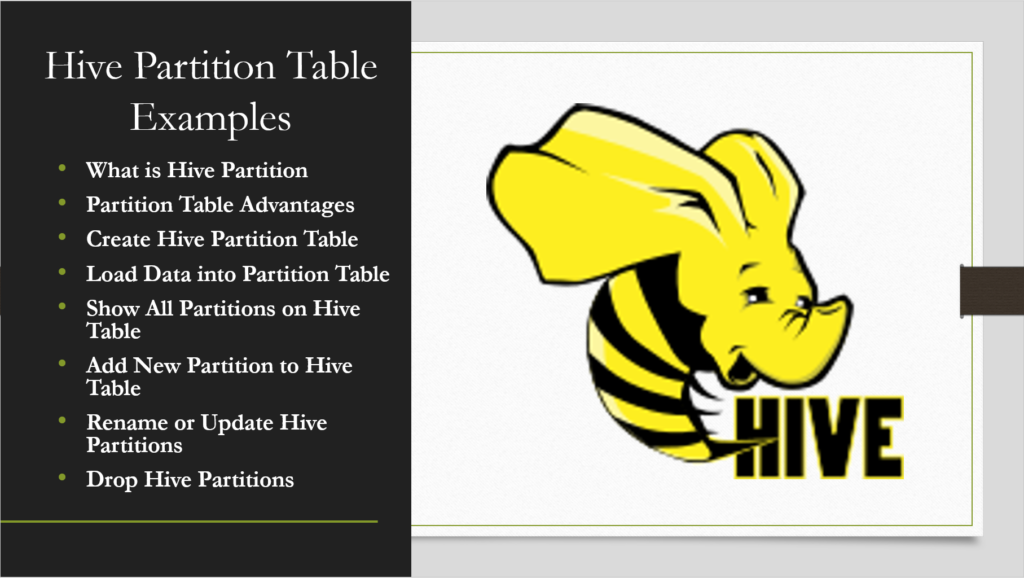 Hive table partitions