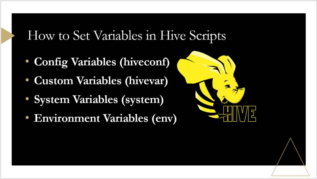 hive set variables scripts