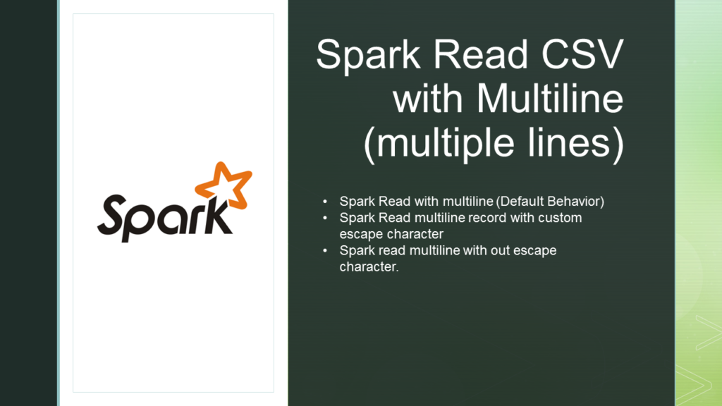 spark read csv multiline
