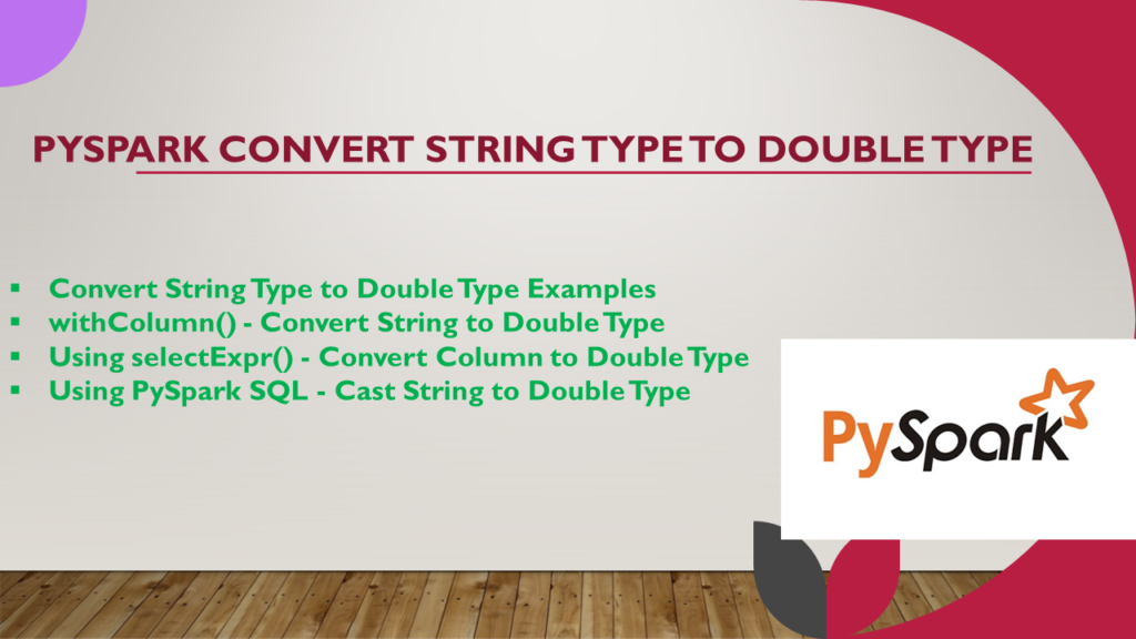 pyspark convert string to double
