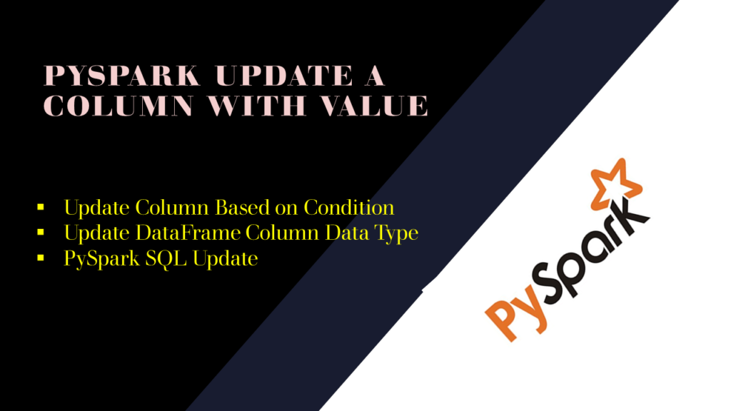 pyspark update column