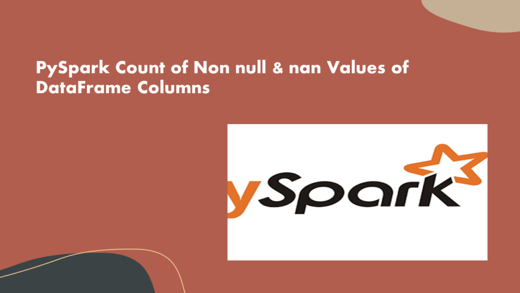 PySpark count non null values