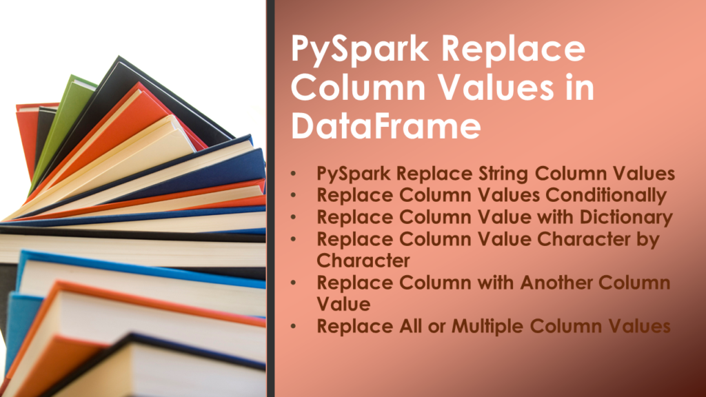 pyspark replace column values