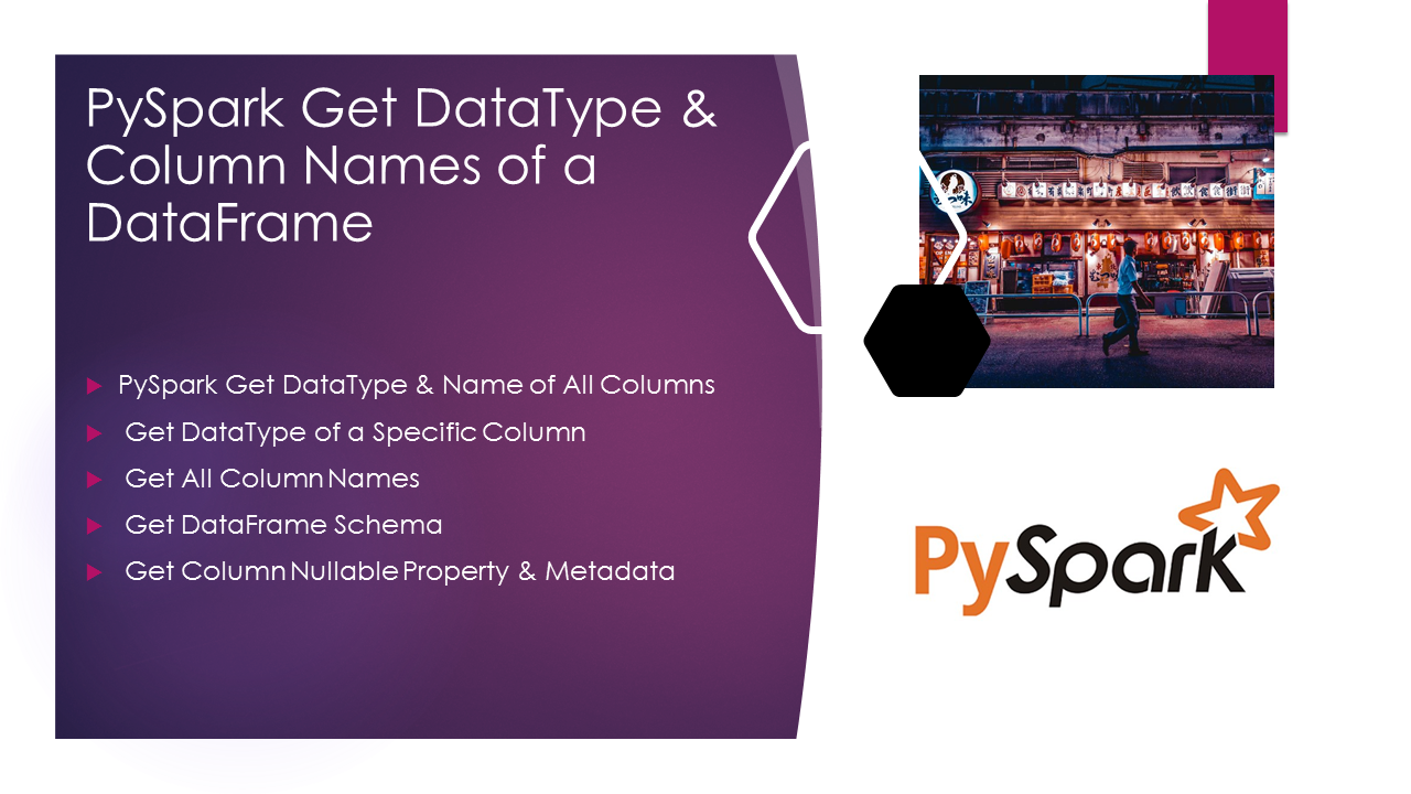 PySpark Column Name Data type