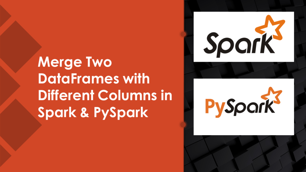 Spark merge dataframe different columns
