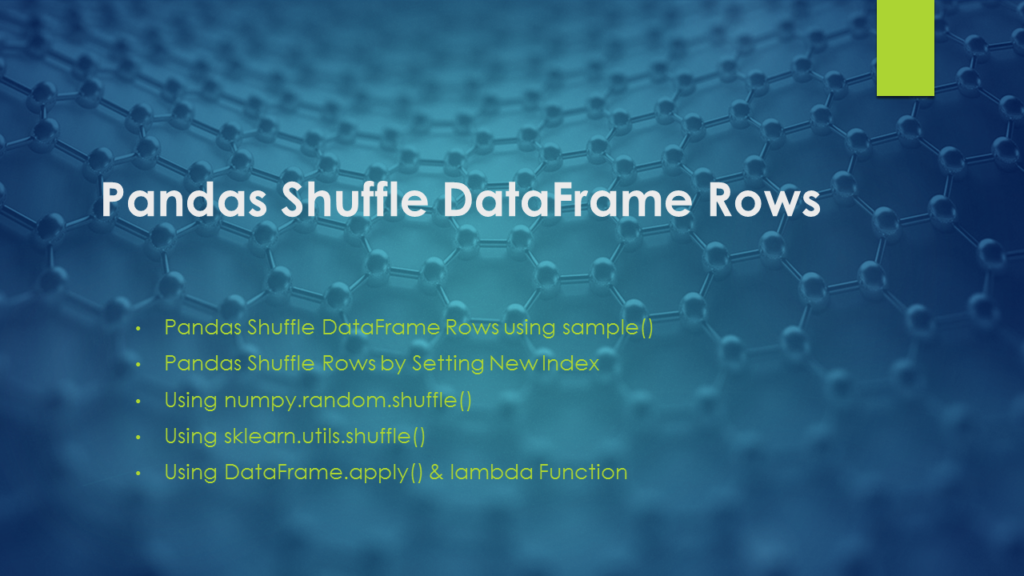 pandas shuffle dataframe rows