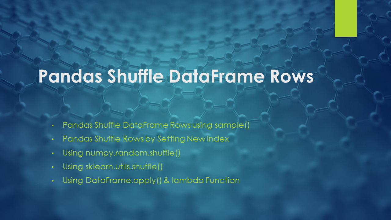 Read more about the article Pandas Shuffle DataFrame Rows Examples