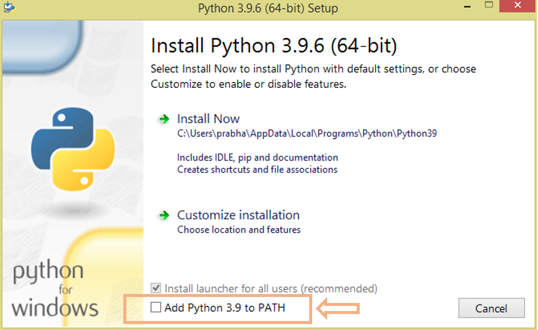 Python pandas custom installation