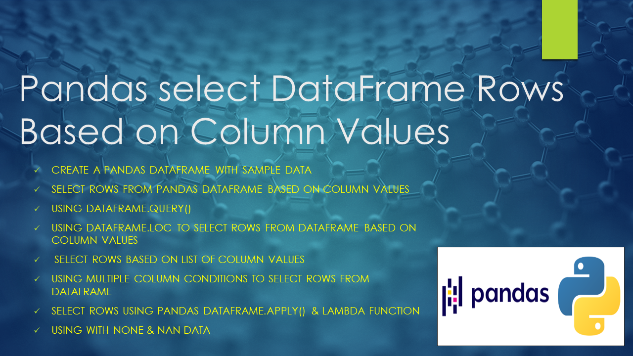 Read more about the article Pandas Select Rows Based on Column Values