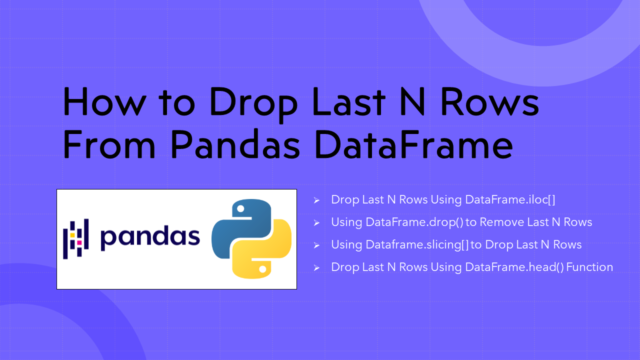 You are currently viewing Pandas Drop Last N Rows From DataFrame