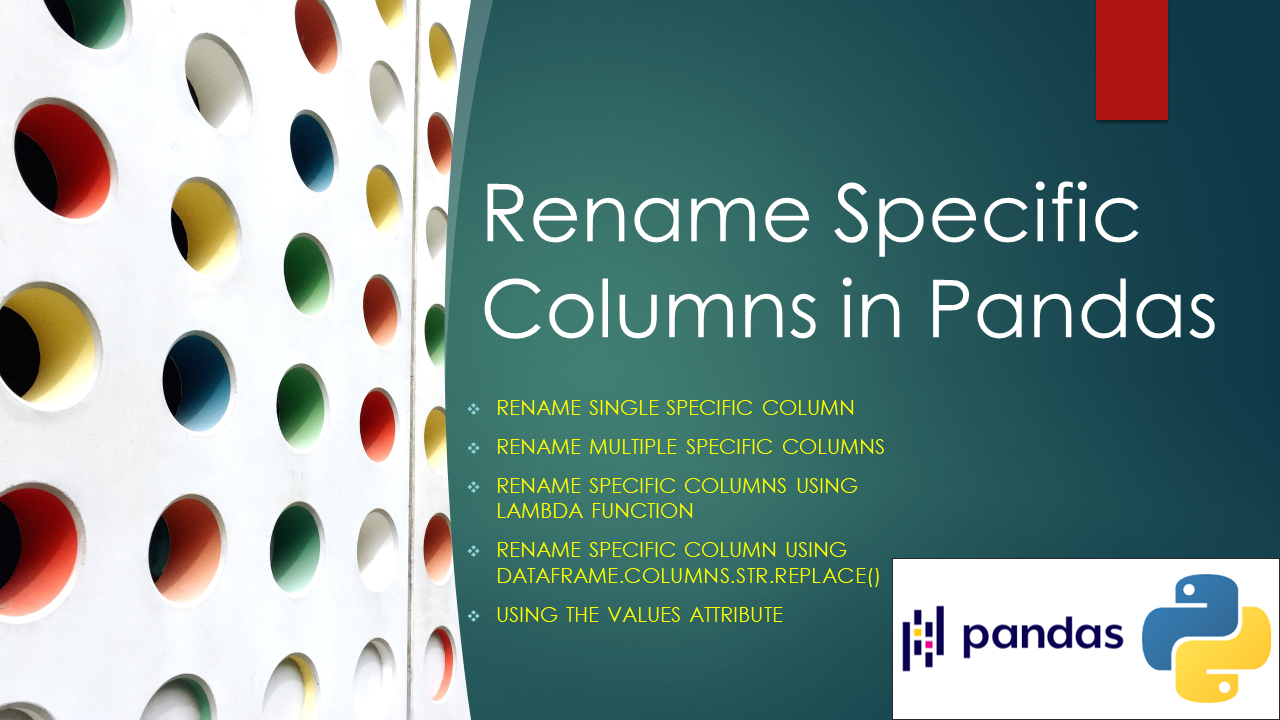 Read more about the article How to Rename Specific Columns in Pandas