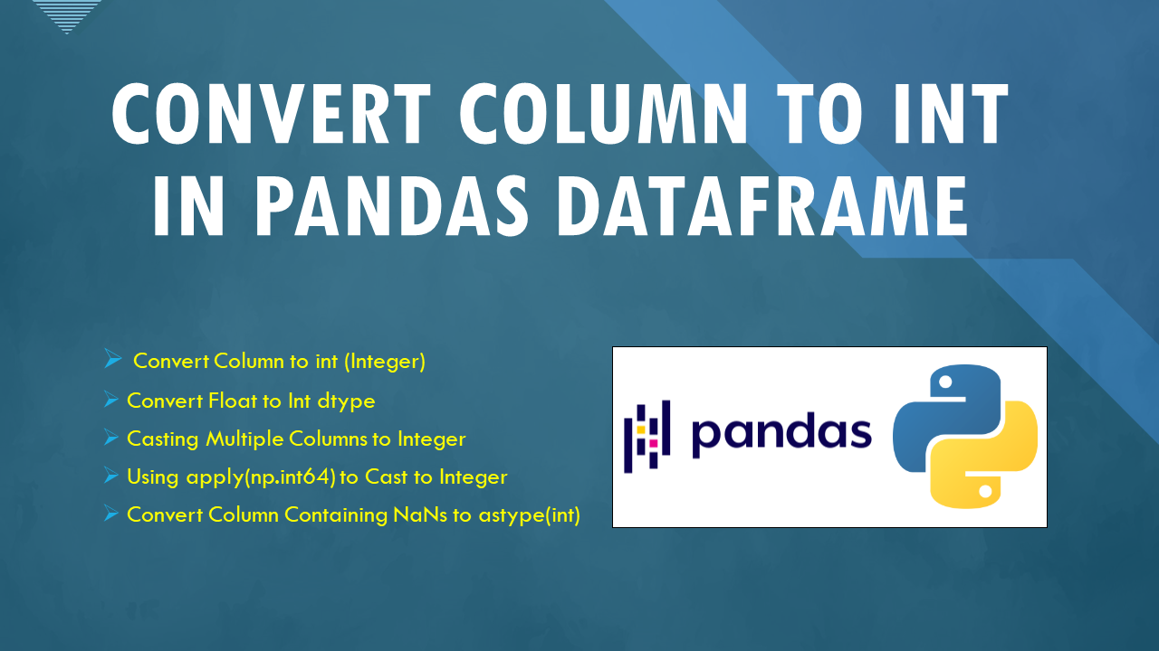 Convert Dataframe Column To List Pandas