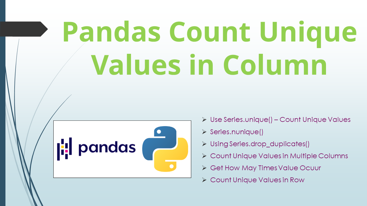 Pandas Get Unique Values By Column