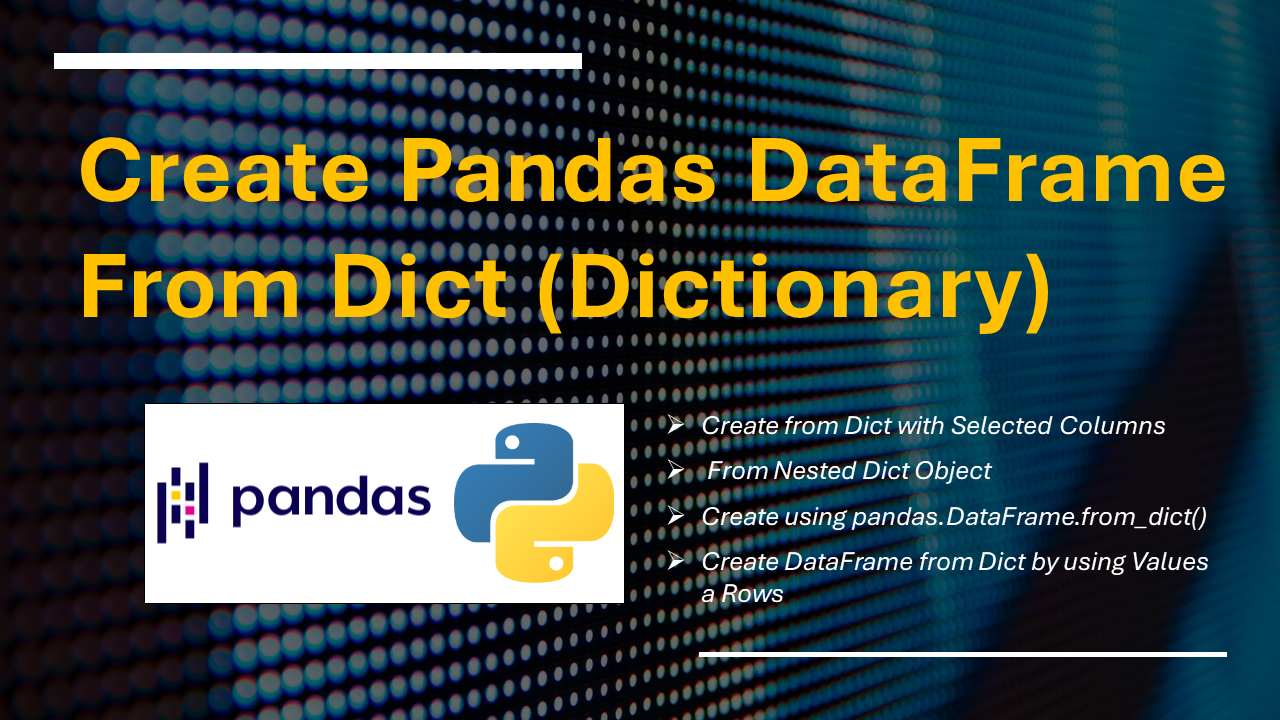 Pandas Dict Example