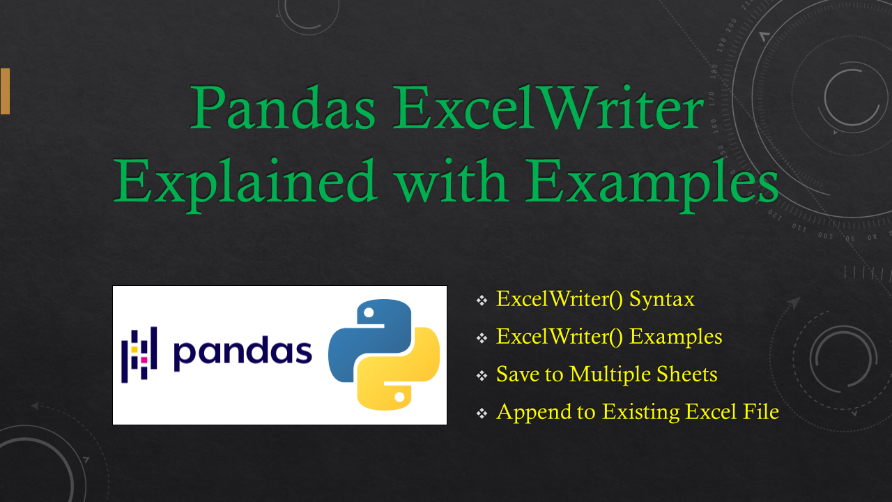 pandas ExcelWriter