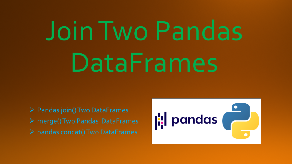 pandas join two DataFrames