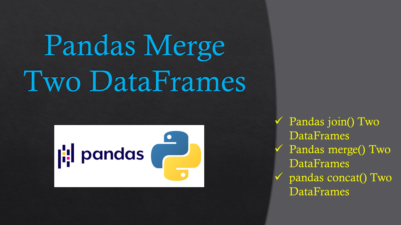 pandas merge two DataFrames