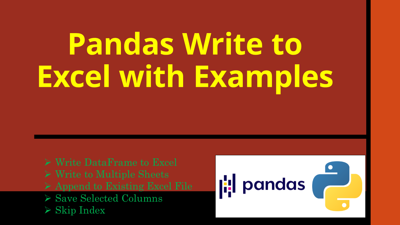 Export List To Excel Pandas