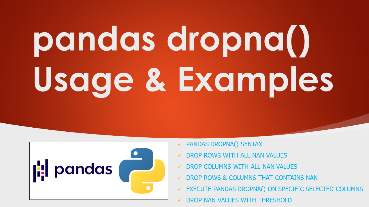 You are currently viewing Pandas DataFrame dropna() Usage & Examples