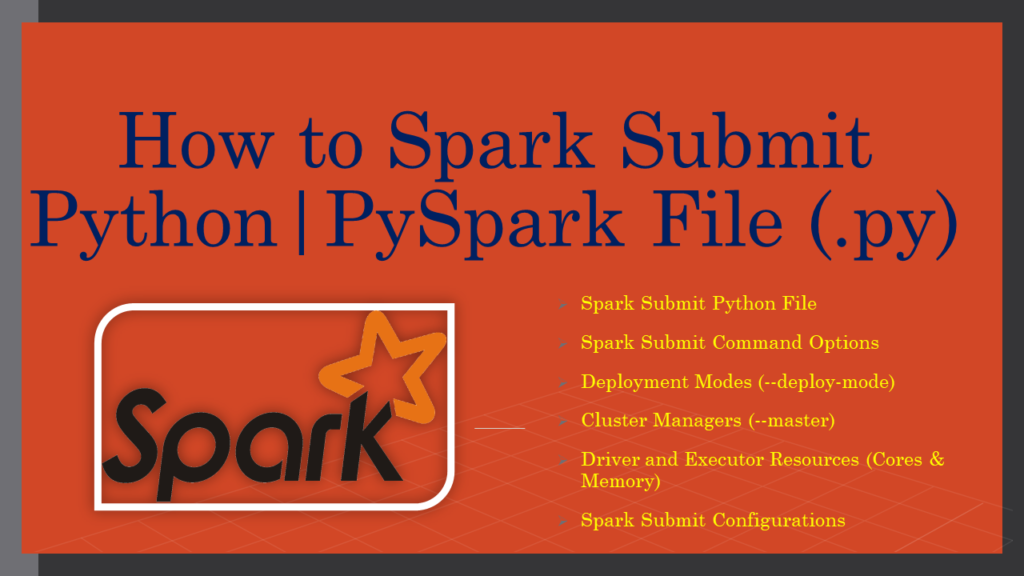 spark submit python file