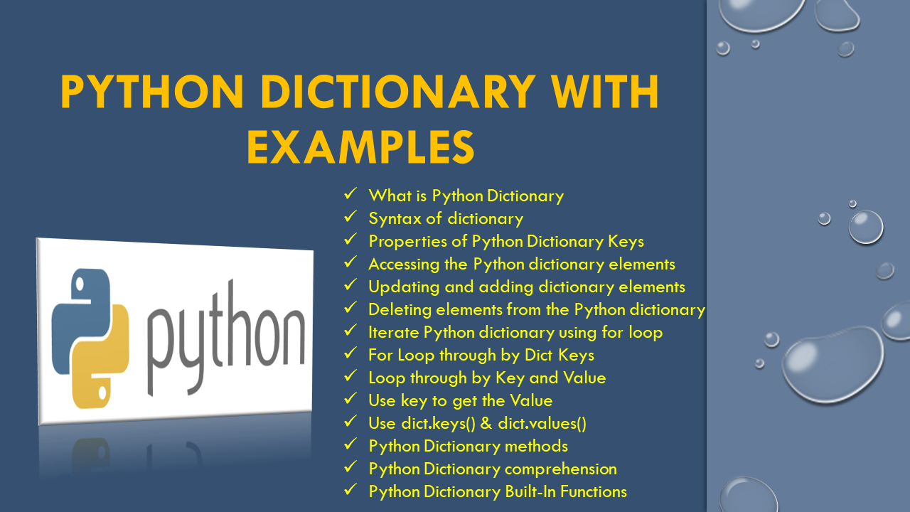 You are currently viewing Python Dictionary With Examples