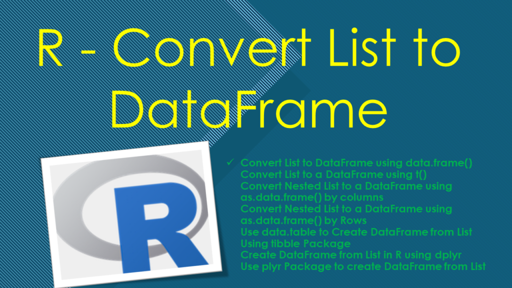 r convert list dataframe