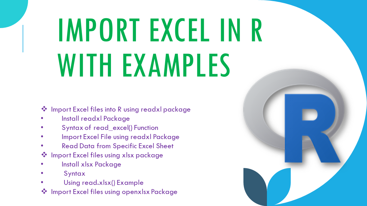 You are currently viewing Import Excel in R with Examples