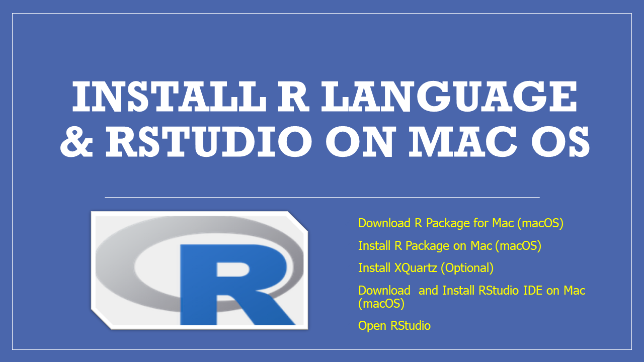 install r rstudio mac