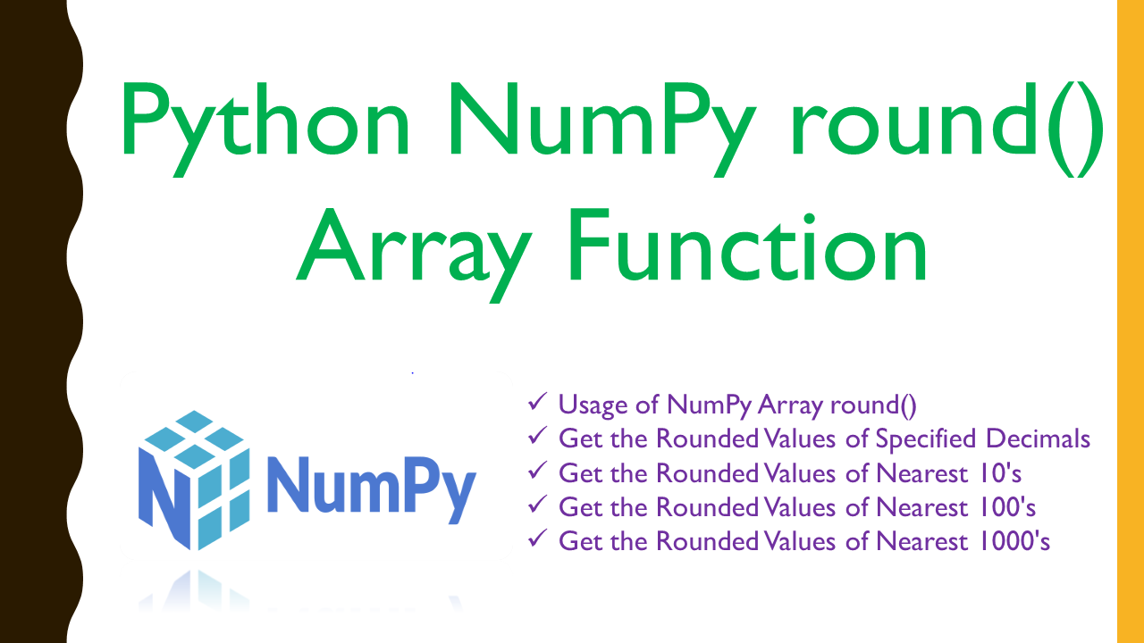 Read more about the article Python NumPy round() Array Function
