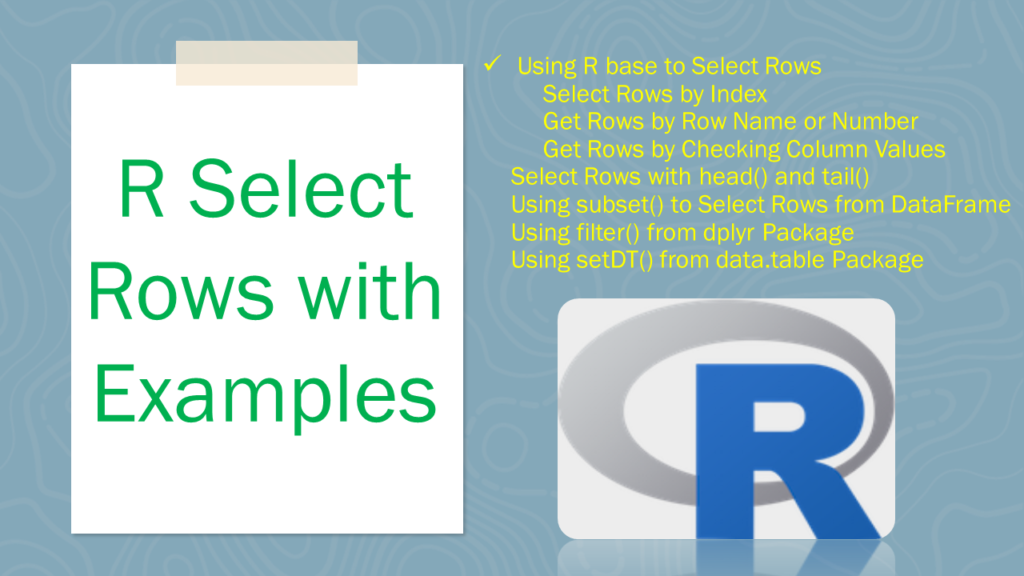 r select rows