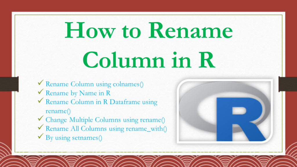 Rename Dataframe Columns To Lowercase