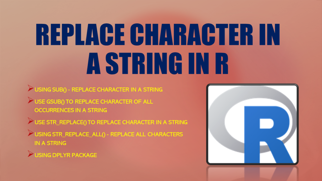 r replace character string
