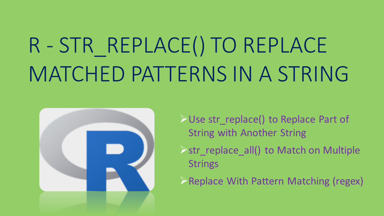 You are currently viewing R – str_replace() to Replace Matched Patterns in a String.
