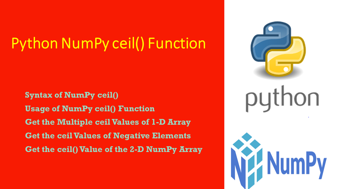 You are currently viewing Python NumPy ceil() Function