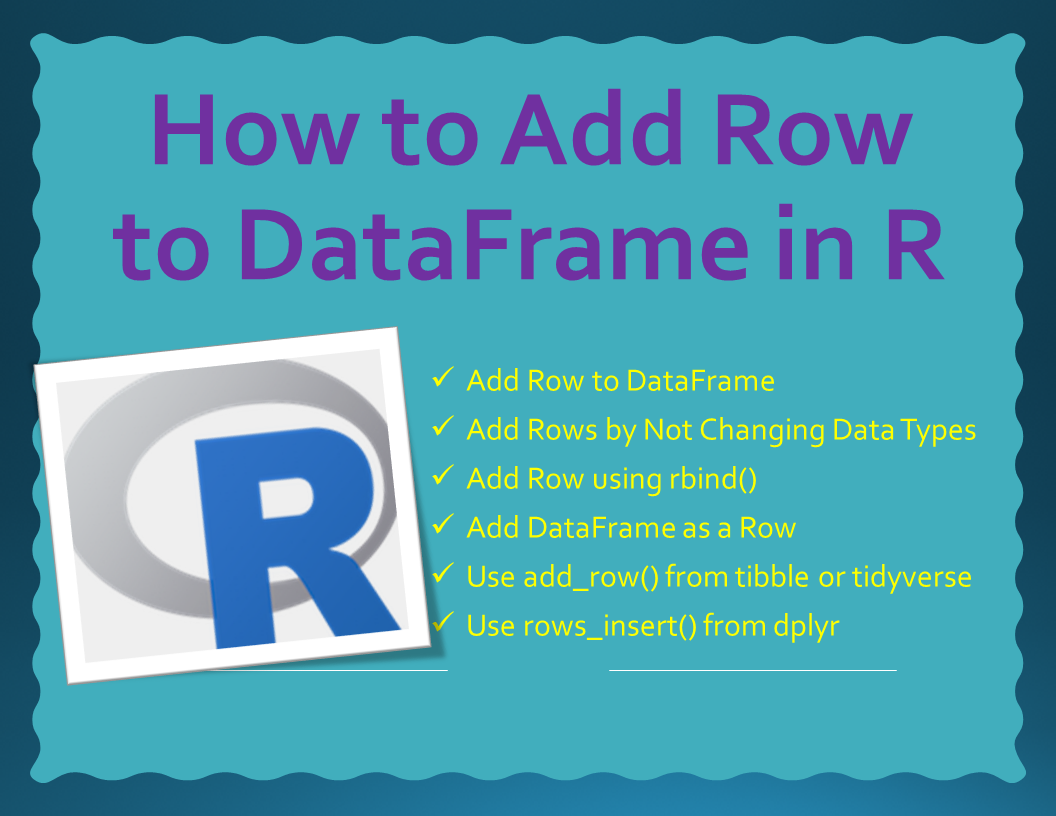 Read more about the article How to Add Row to DataFrame in R?