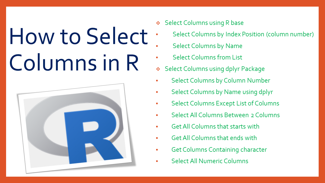 You are currently viewing How to Select Columns in R?