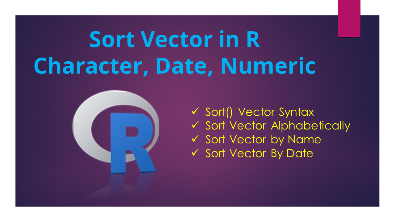 sort vector in r