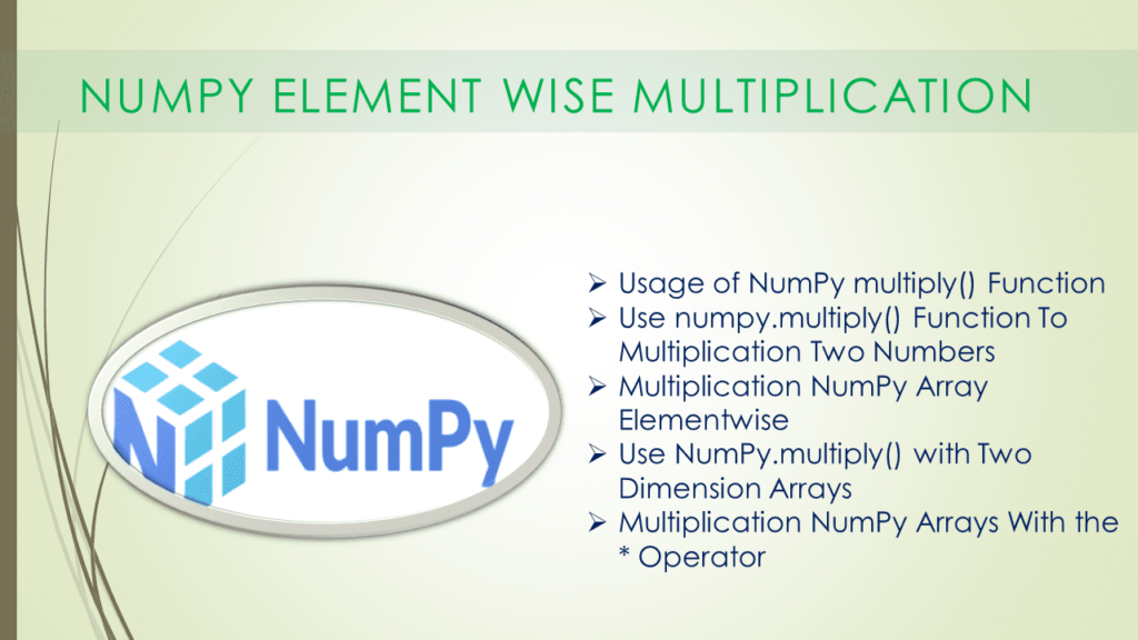 numpy element wise multiplication