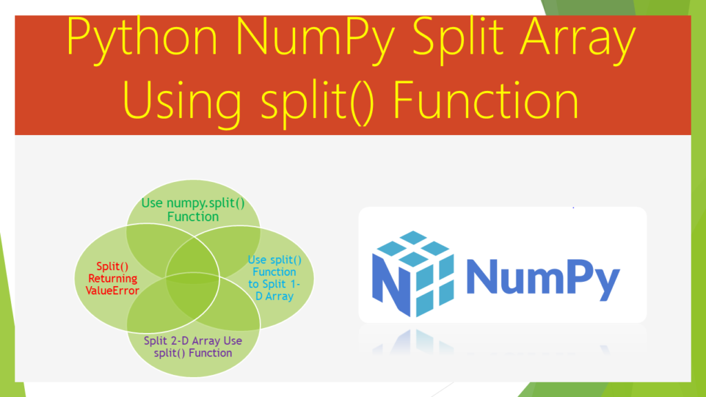 numpy array split