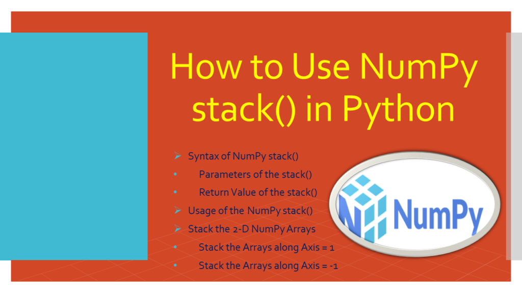 NumPy stack